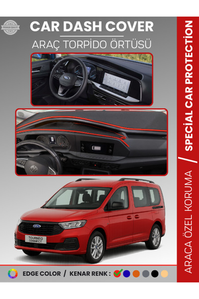 e-biz غطاء صندوق السيارة فورد تورنيو كونيكت (2023+) لحماية الصدر الأمامي، حما...