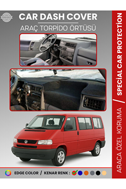 e-biz غطاء لوحة القيادة لسيارة فولكس فاجن ترانسبورتر T4 (1990-2003) - حماية أ...