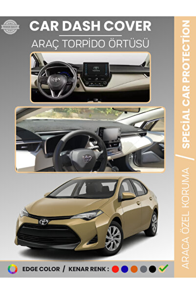 e-biz غطاء لوحة القيادة لتويوتا كورولا (2019+) E210 مع شاشة رقمية وحماية للوح...