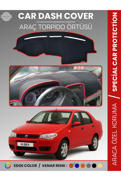 e-biz Fi̇at Albea (2005-2012) Dashboard Cover Front Chest Dashboard Protectio...
