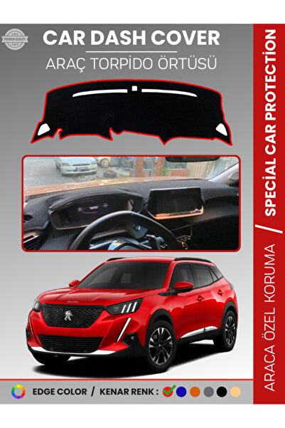 e-biz بيجو 2008 (2019-2021) غطاء لوحة التحكم في السيارة، حماية لوحة التحكم، م...