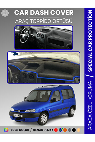 e-biz غطاء لوحة التحكم في السيارة PEUGEOT PARTNER (1996-2002) - حماية لوحة ال...