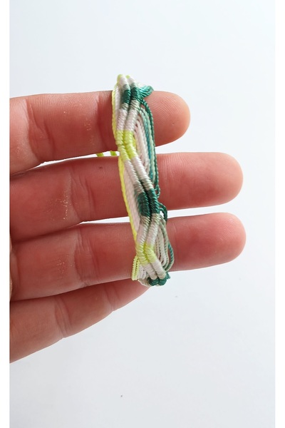 TUTU DESİGN Handmade Rasta Color Braided Bracelet – Adjustable Surf Style Uni...