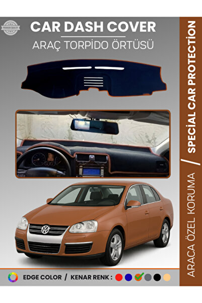 e-biz غطاء لوحة القيادة لسيارة فولكس فاجن جيتا (2007-2011) لحماية الصدر الأما...