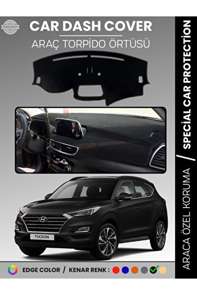 e-biz غطاء لوحة القيادة HYUNDAI TUCSON (2018+) مع شاشة K مانع للانزلاق متوافق...
