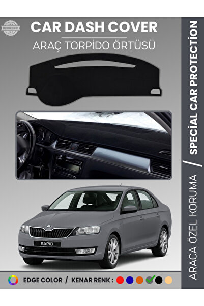 e-biz Skoda Rapid (2013-2017) Dashboard Cover Front Chest H Rug Dashboard Pro...
