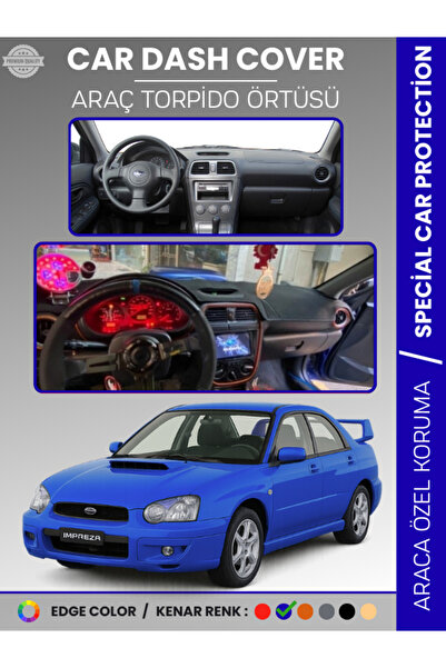 e-biz غطاء لوحة التحكم لسيارة سوبارو إمبريزا (2000-2007) سجاد حماية كاملة من ...
