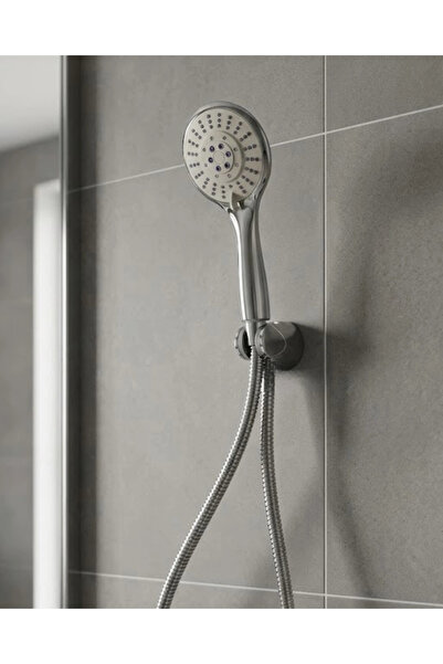 Epilons Multifunctional Handheld Shower Head Durable Shower Set with Spiral Hose