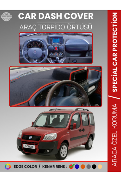 e-biz غطاء صندوق السيارة الأمامي لسيارة فيات دوبلو (2000-2008) بدون وسائد هوا...