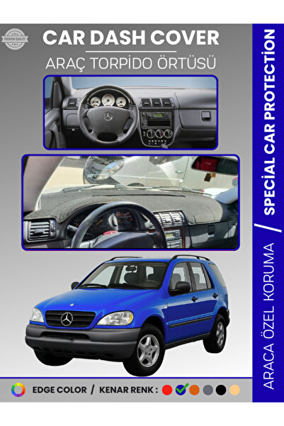 e-biz غطاء لوحة التحكم في السيارة مرسيدس ML320 / ML430 / ML270 W163 (1997-200...
