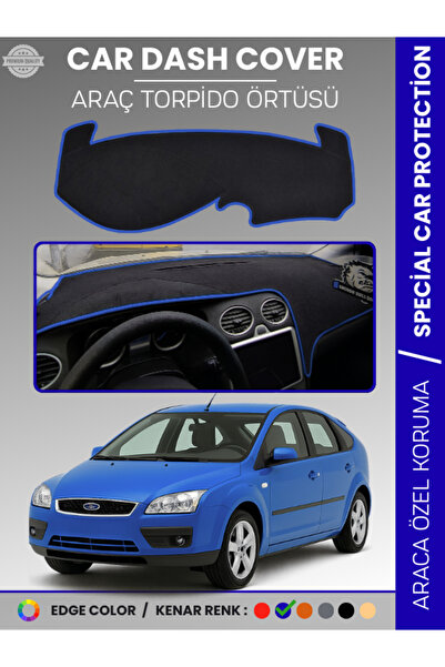 e-biz غطاء لوحة التحكم لسيارة فورد فوكس 2 (2005-2008) - حماية كاملة للوحة الت...