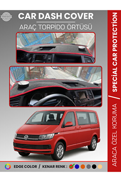 e-biz غطاء لوحة القيادة لسيارة فولكس فاجن ترانسبورتر T6 (2015-2020) مع حماية ...