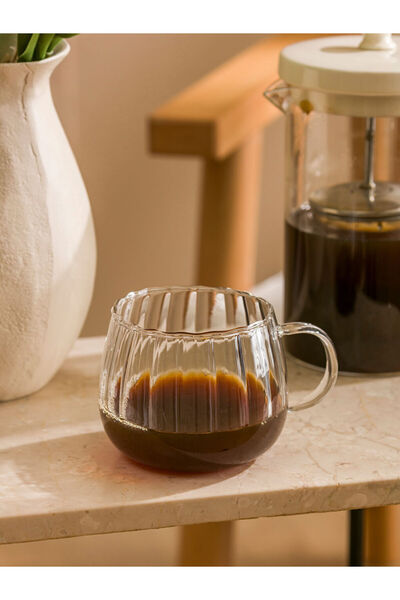 LC Waikiki Rmz Gi̇yi̇m Farkiyla Double Walled Glass Mug 420 ml