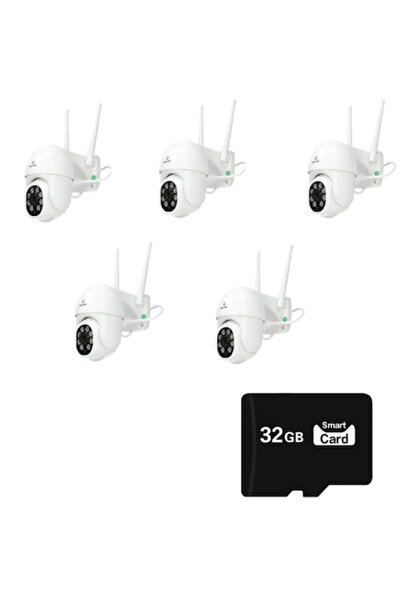 Jortan Set de 5 camere de exterior J-8170, WiFi cu vedere nocturnă