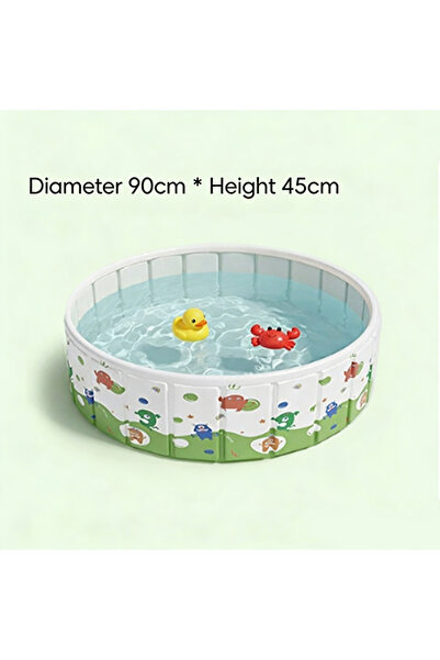 Sumkyle Foldable Swimming Pool for kids or Pets Hard Plastic Portable Dog Poo...
