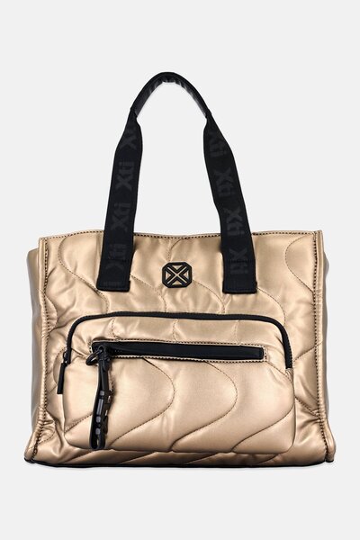 XTI Women Brand Logo Tote Bag, Bronze