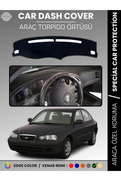 e-biz غطاء لوحة التحكم الأمامية لسيارة هيونداي إلانترا (1997-2006) H سجاد مخص...