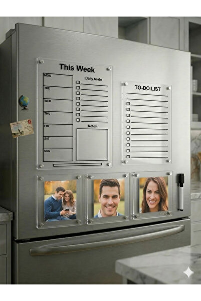 kalıcı anlar Buzdolabı Planlayıcı & Magnet Seti ( 6 PARÇA )