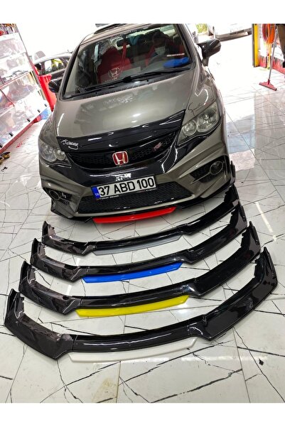 Genel Markalar Geely Echo 4 Parça Beyaz Ön Tampon Eki Piano Black Lip