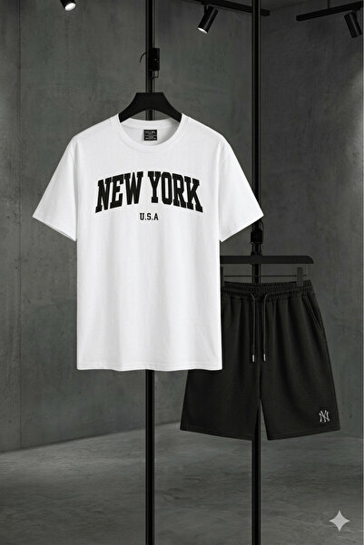 YRN COLLECTION Unisex Sports Shorts T-Shirt Set – Oversized Summer Casual Spo...