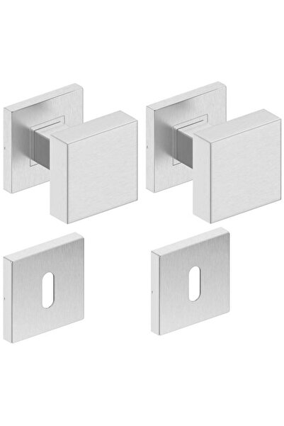 THG TOPAZ Mobile Stainless Steel Door Buttons with Key Rosette