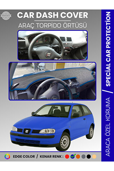 e-biz غطاء لوحة التحكم لسيارة SEAT IBIZA (1998-2001) Ha سجاد oruma، ملاءمة كا...