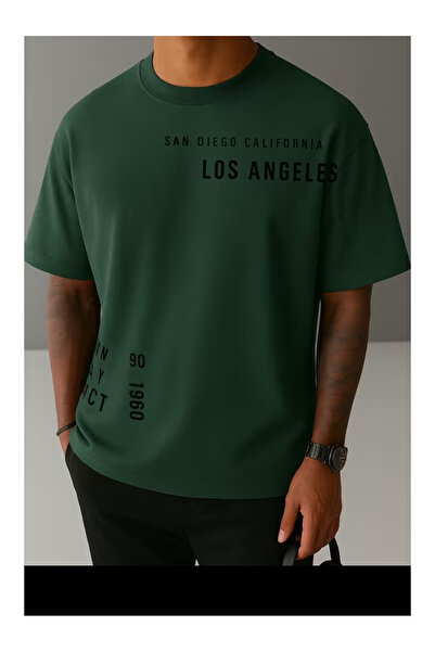 ZEMLİYA Unisex "San Diego & Los Angeles" Printed T-Shirt -Modern Style