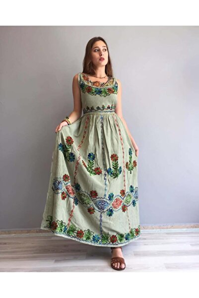 Fibula Authentic and Bohemian Embroidered 95% Cotton Standard Size Imported M...