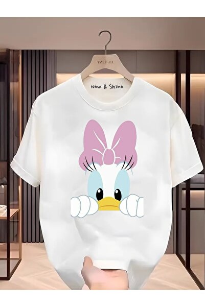 sor sign Oversized Daisy Duck Printed T-Shirt