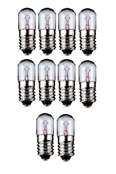 OEM Set of 10 light bulbs 6.3V 0.32A 2W socket E10 Goobay 9599-10