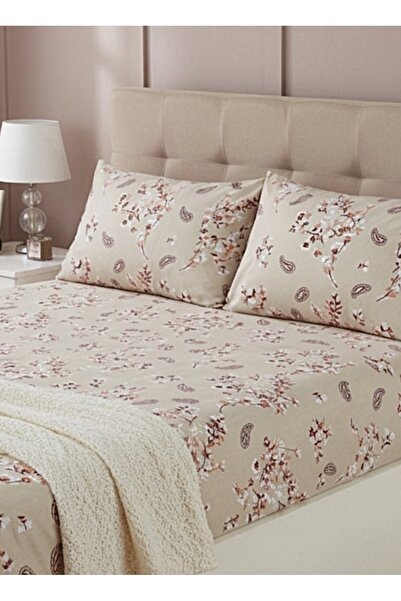 carwen home tekstil طقم ملاءات سرير قطنية مرنة من رانفورس