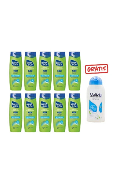 WASH&GO Pachet promo 10 X Sampon si balsam 2in1 AntiMatreata 200ml+ GRATUIT G...