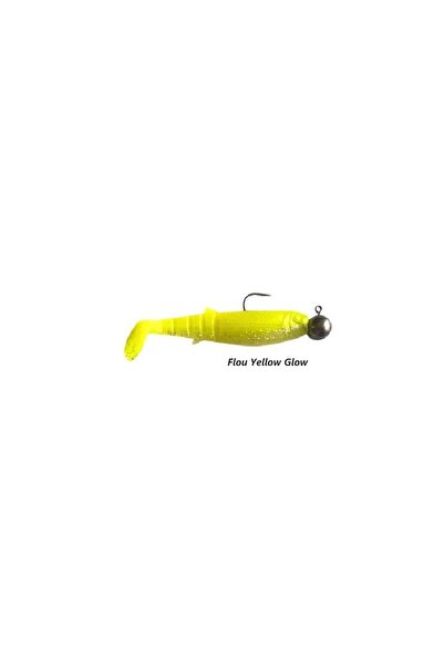 Savage Gear Cannibal Shad 6.8cm 8gr Hazır Zokalı LRF Silikon Yem Flou Yellow ...