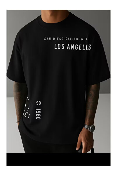 ZEMLİYA Ουνισέξ Μπλουζάκι  "Σαν Ντιέγκορ & Λος Άντζελες " με τύπωμα - Μοντέρν...