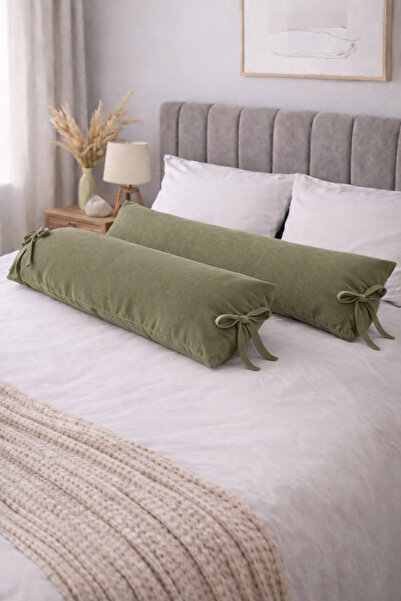 AREN HOME BABY Bağcıklı Uzun Yastık Kılıfı Seti- 2 Adet- 2 Ebat- 50x120-50x19...