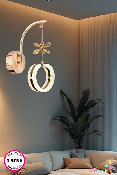 Harnelli 3 Renk Yanabilen Modern Ledli Aplik