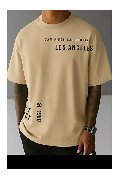 ZEMLİYA Ουνισέξ Μπλουζάκι  "Σαν Ντιέγκορ & Λος Άντζελες " με τύπωμα - Μοντέρν...
