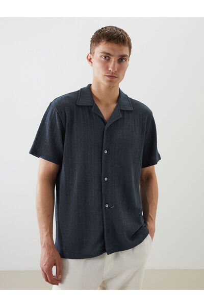 LC Waikiki Nevavm with a Difference Regular Fit Resort Collar Short Sleeve Me...