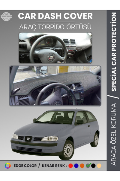 e-biz غطاء لوحة التحكم لسيارة SEAT IBIZA (1998-2001) Ha سجاد oruma، ملاءمة كا...