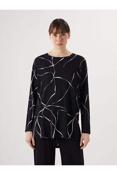 LC Waikiki Crew Neck Patterned Women's Blouse