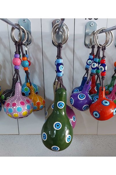 Sadrazam Handmade Gourd Keychain, Authentic Accessory, Car Ornament, Ornamental Gourd