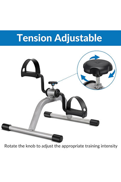 Sumkyle Pedal Exercise mini Exercise Bike for Leg and Arm Recovery Exercise L...