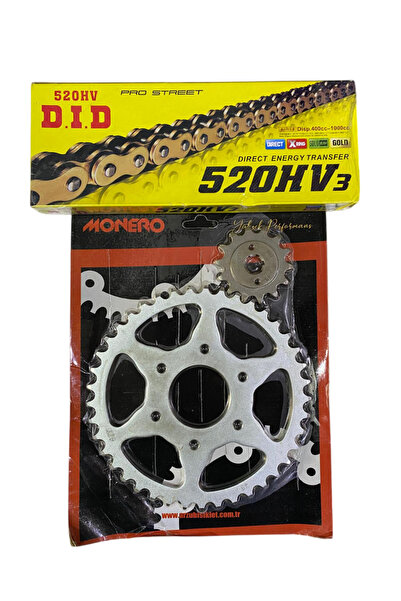 İthal BAJAJ PULSAR NS-RS 200 ZİNCİR DİŞLİ SETİ 14T ÖN - 41T ARKA DİŞLİ DID 52...