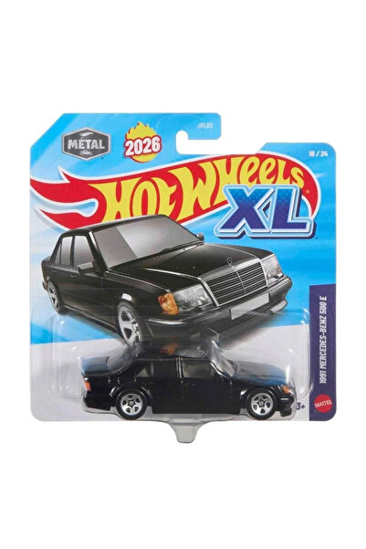 HOT WHEELS XL Diecast Araba Tekli Paket 1:43 1991 Mercedes-Benz 500 E JKL08