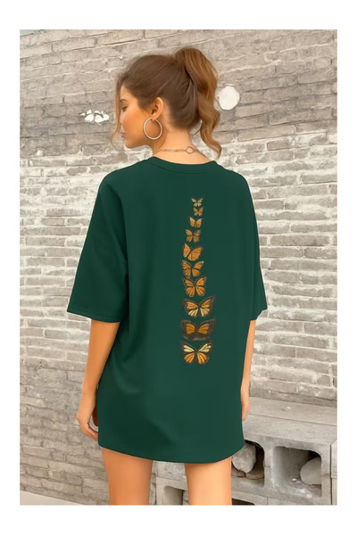 ZEMLİYA Unisex "Butterfly" Printed T-Shirt -Modern Style