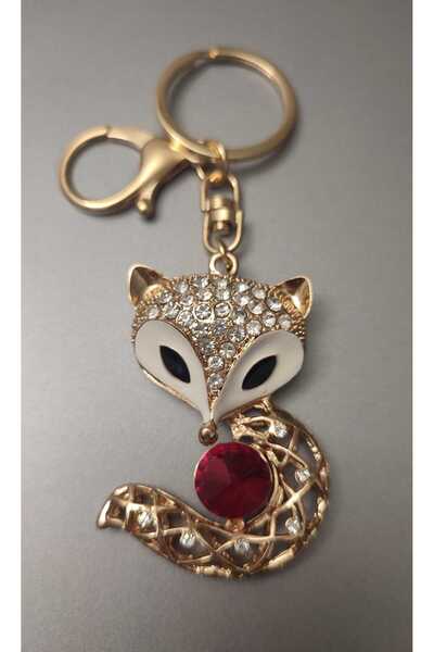mixify Fox Stone Keychain/Charm/Car Decoration