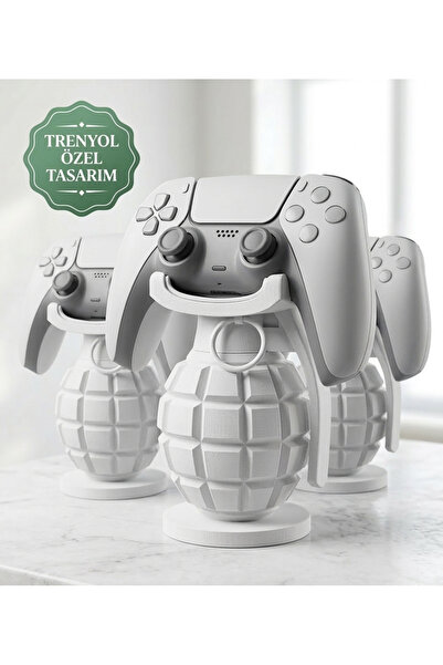 3D El Bombası Tasarımlı Kumanda Standı – Baskı Controller Tutucu (PS5 / Xbox)