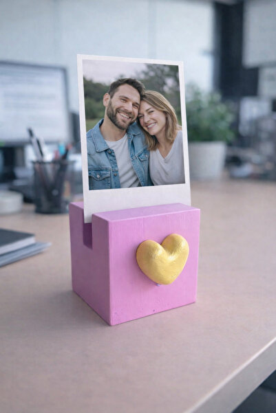 unique florya Βάση φωτογραφιών με καρδιά, θήκη για κάρτα μνήμης, διακοσμητική...