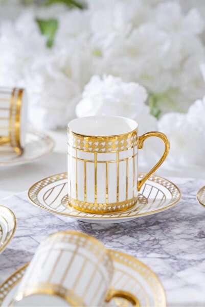 ACAR Mabel 6 Kişilik Kahve Fincanı Takımı - 90 ml