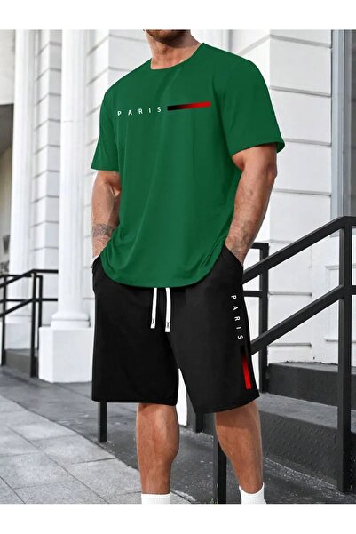 puolikuu Ανδρική αθλητική φόρμα oversized με σορτς - czg prs ozl bs με τύπωμα...